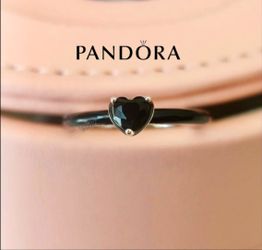 Pandora ME Black Chakra Heart Ring