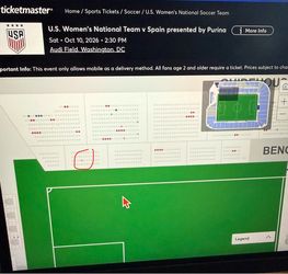 National team Women’s soccer ticket Audi field digital delivery