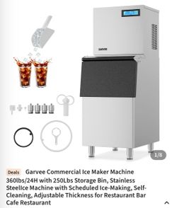 Garvee Commercial Ice Maker Machine 360lbs/24H