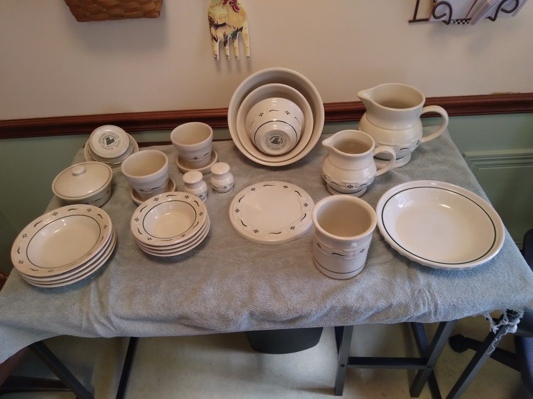 Longaberger Pottery Set