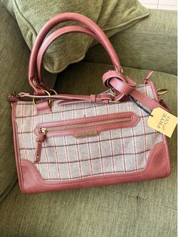 Frye and co plaid satchel purse