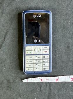 Vintage LG CG180 AT&T Blue Flip Style Cell Phone w/ Battery Untested Parts