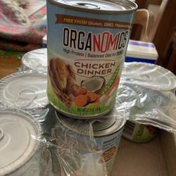 OrgaNOMics Chicken Dinner Grain-Free Pate Wet Dog Food, 12.8-oz cans