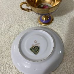 SET DE TAZA DE CAFE ANTIGUA DE PORCELANA FILETEADO DIFERENTES MODELOS C/U