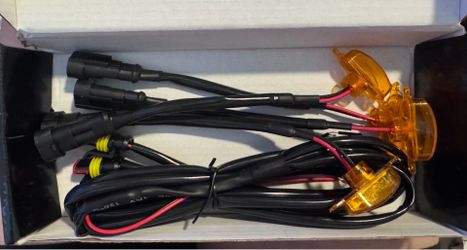 4pcs car grille lights bright amber LED