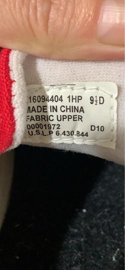 Sneakers Size 9.5D Fabric Upper