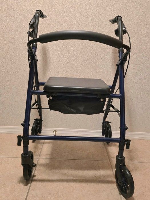 Medline Steel Rollator w/ 6" Wheels