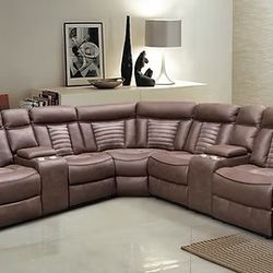 BRAND NEW! Samuel Brown 3-PC Reclining Sectional