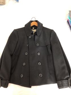 Burberry 100% wool peacoat