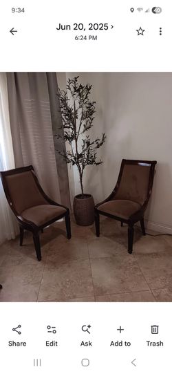 Chairs 25.00 Each