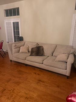 Large Beige Sectional Sofa – Very Good Condition