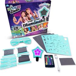 Let's Glow Studio -DIY Arts And Crafts Glow Kit , Include 16 Color LED Lights, Remote Control And Accessories