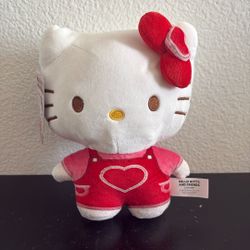 Hello Kitty Plush Toy 8 inch Valentines by Sanrio NWT