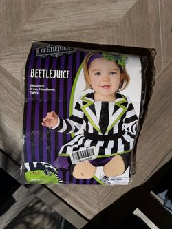 Baby girl beetlejuice costume 6m