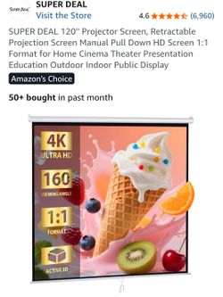 120 inch retractable protector screen