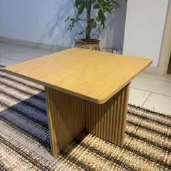 Modern Square Fluted Coffee Table