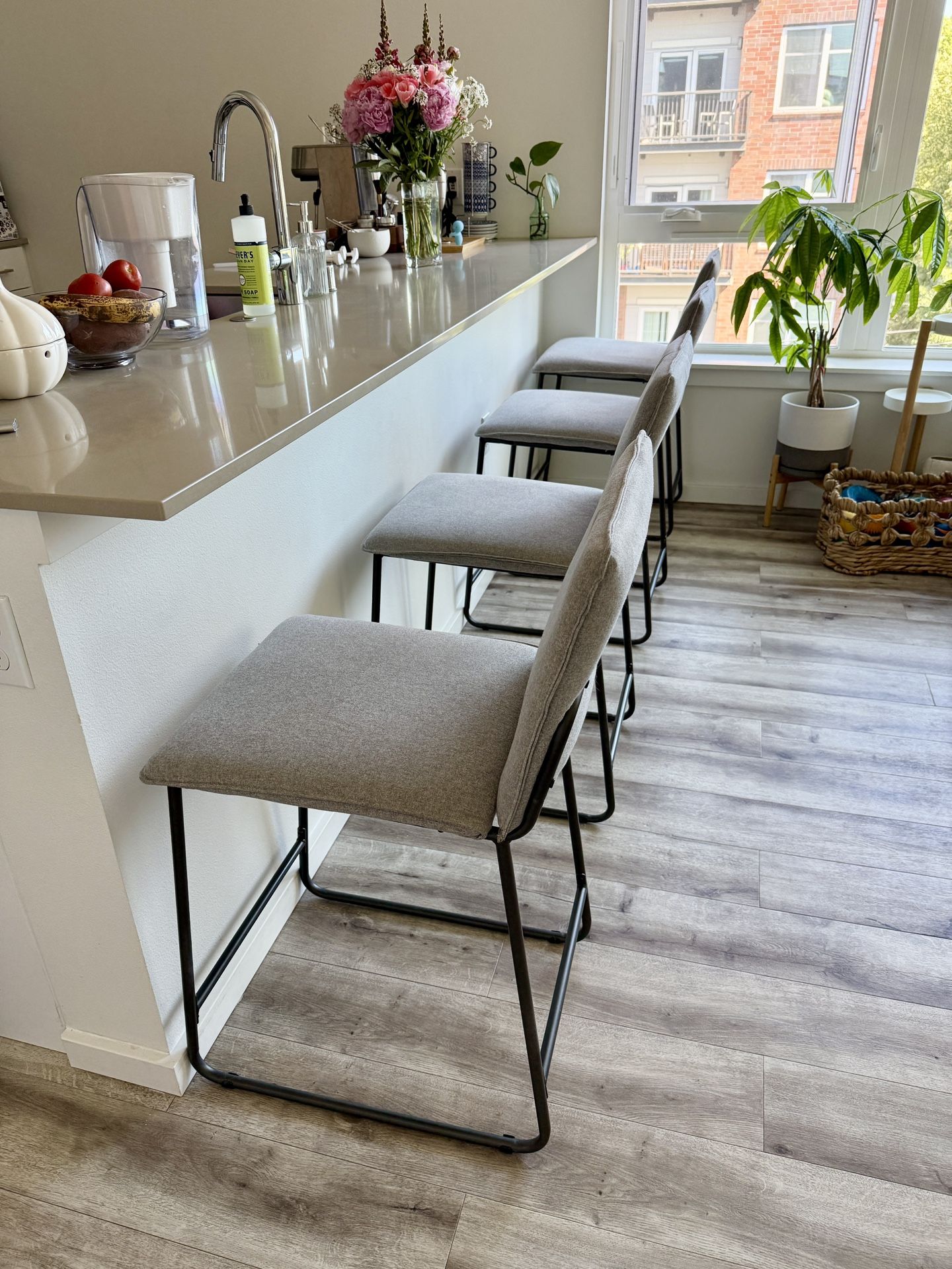 Gray Bar Stools