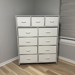 White 9-Drawer Chest of Drawers