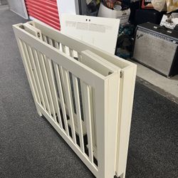 Folding.  Crib. With. Mattress.  ( Great.  Condition. )