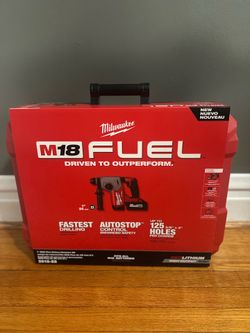 NEW Milwaukee M18 FUEL 1” SDS Plus Rotary Hammer Kit – Sealed