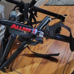 Allen Sports Model 102 DB trunk-mounted bicycle rack.