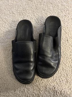 Black slip on shoes