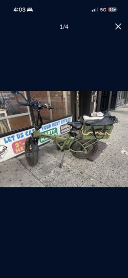 Rattan Foldable Electric Bike 48v 13ah lithium 2x batteries ! Big Sale