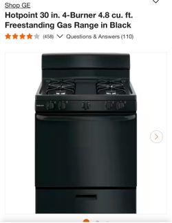 GE hotpoint 4 burner stove