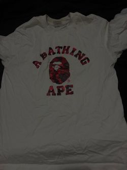 A Bathing Ape BAPE Camo Logo T-Shirt