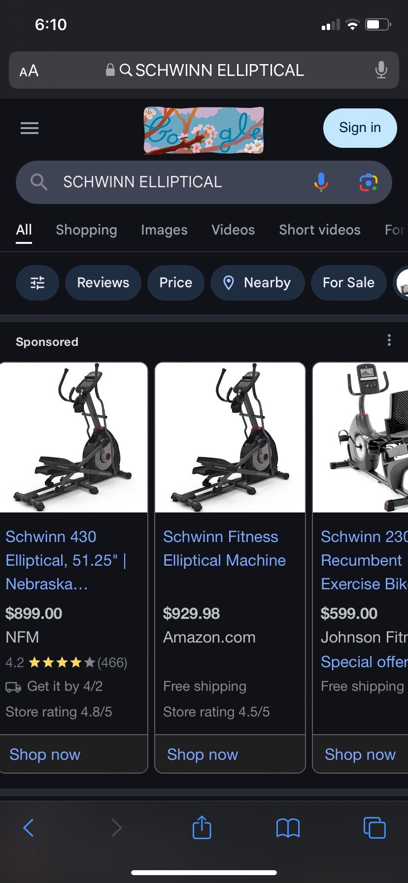 COMMERCIAL SCHWINN ELLIPTICAL FITNESS/EXERCISE MACHINE ๐ฅlike NEW!! Used ONCE๐ฅ(great SHAPE & CONDITION:10/10)๐ฏ