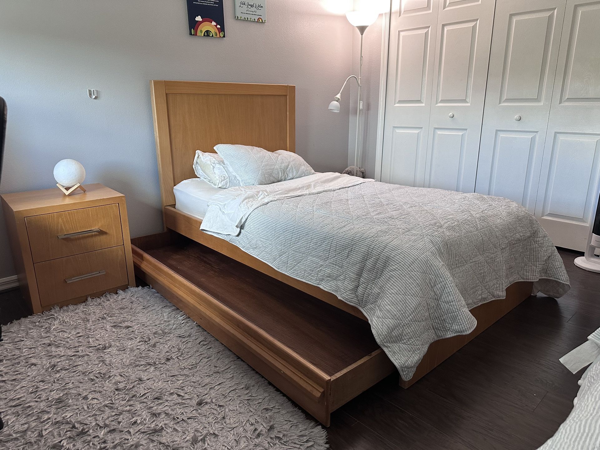 For Sale: XL Twin Bed with Trundle – Excellent Condition!