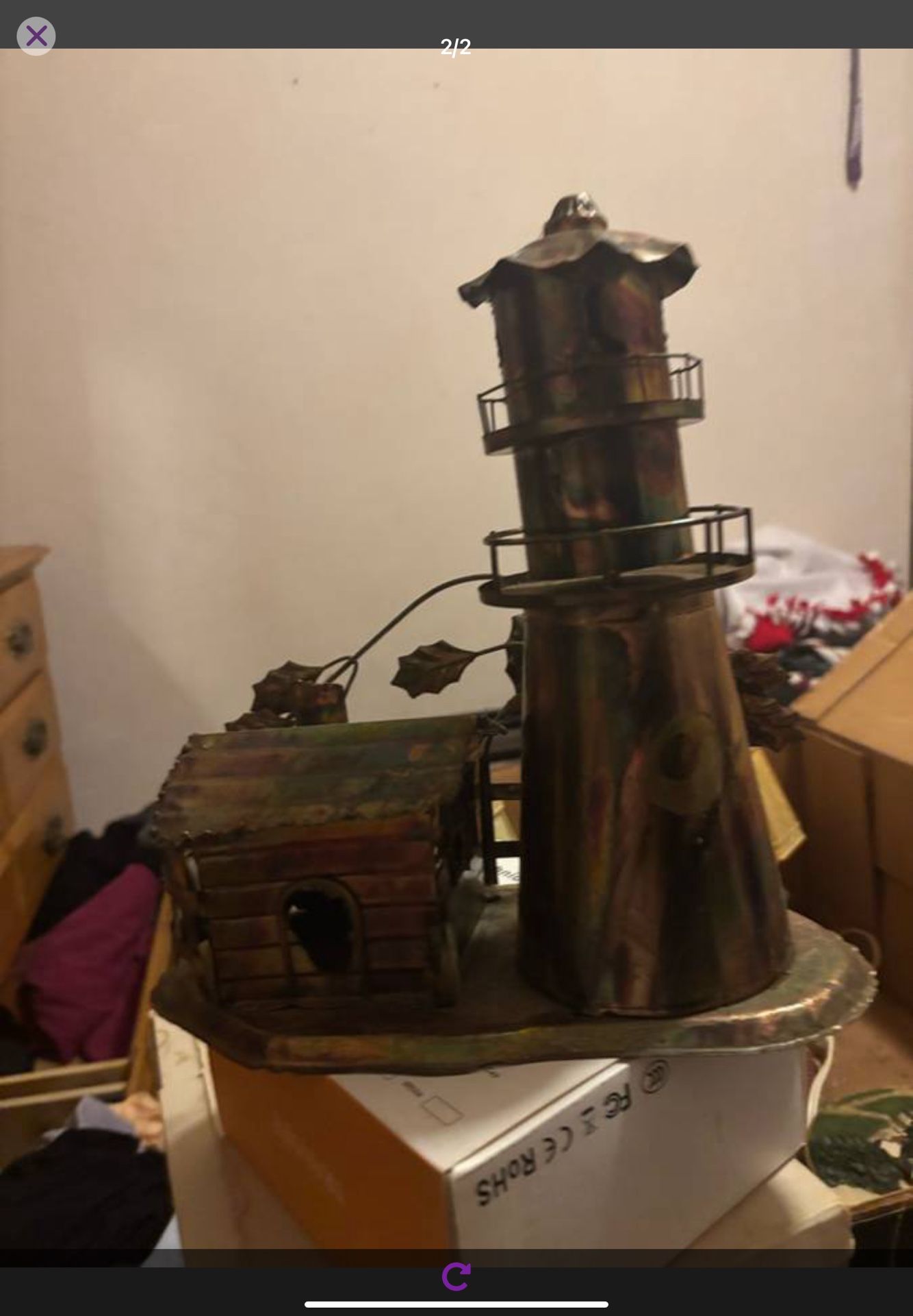 Musical Rustic Light House Shack Music Box by Berkeley Designs