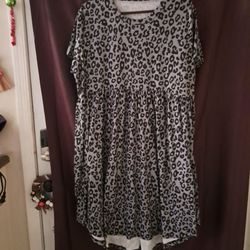 Pink and Blue  stretch dress