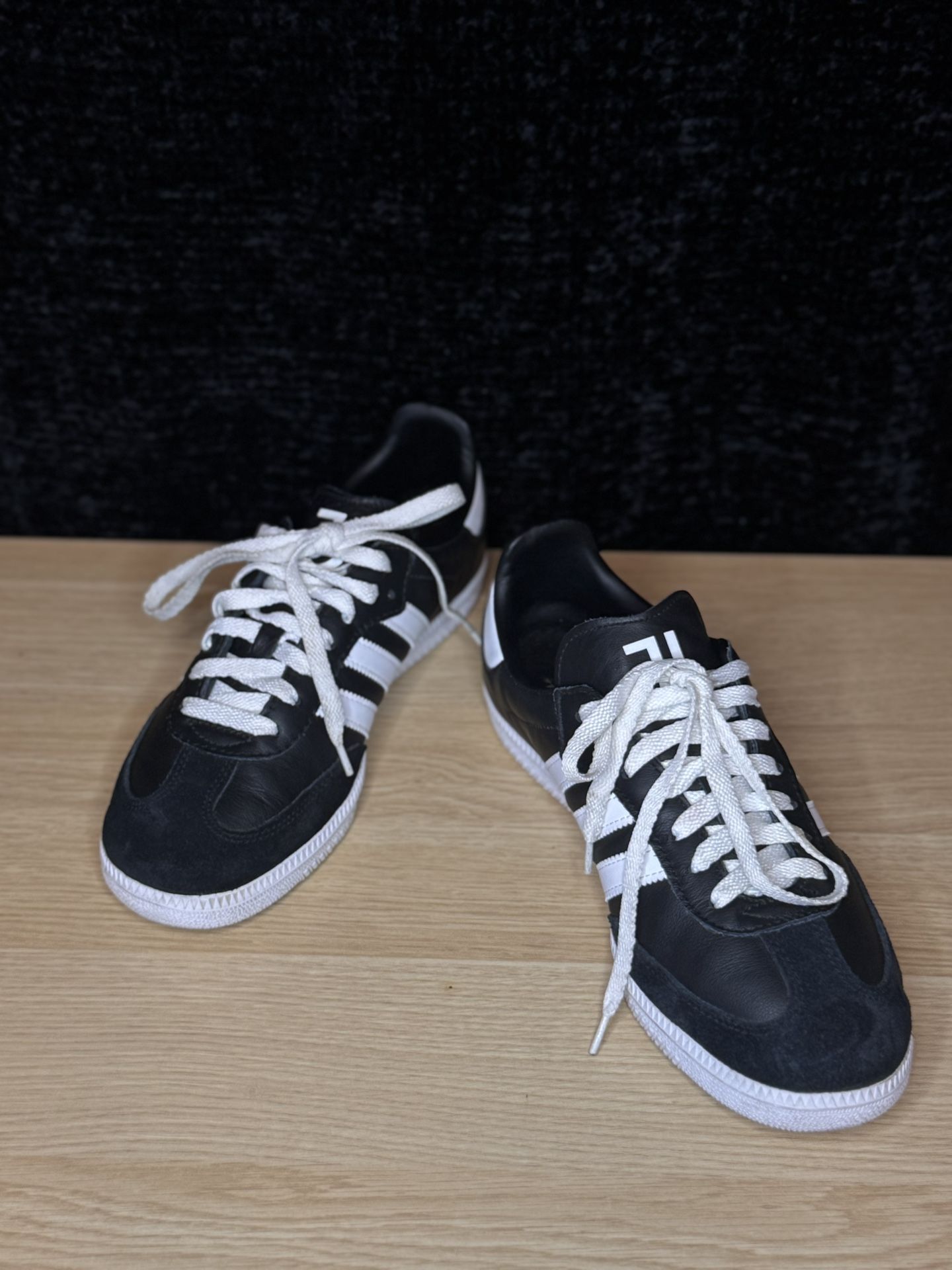 Adidas Original Samba Black Sneaker OG Retro White 3 Stripe Trainers Men 9 US