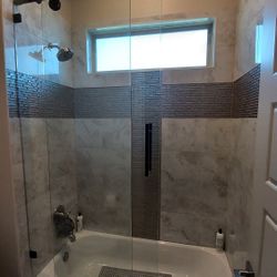 Custom Size Shower Glass  Enclosures 