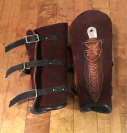 Handmade Leather Bracers