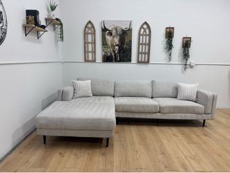 Light Gray Sectional Couch Free Delivery
