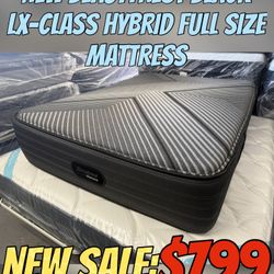 NEW BEAUTYREST BLACK LX-CLASS HYBRID FULL SIZE MATTRESS 