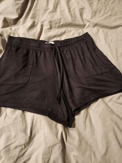 Womens black sleepwear shorts