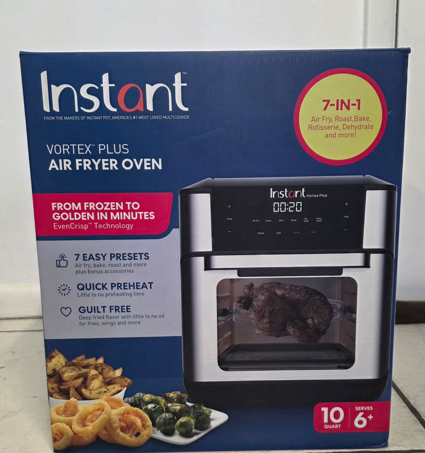 Brand New Instant Vortex Plus Air Fryer Oven (7-in-1) – Never Used
