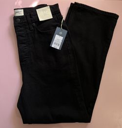 Straight Leg Black Jeans