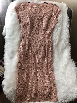 Blush pink sequence formal dress — Size Medium [Nordstrom Purchase]