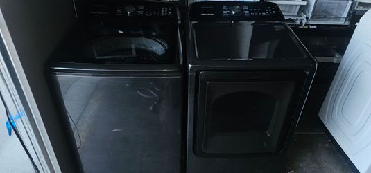 2 Samsung Active Waterjet King Capacity Washer And Electric Steam Dryer Sets White Or Black Stainless
