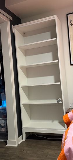 White IKEA bookshelf