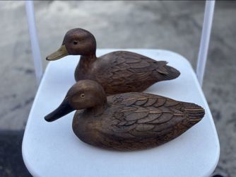 Duck Decoy Singed Hand Carved Wood Duck Hunting Cabin Decor Vintage Rustic