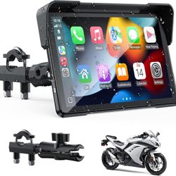 ‼️NEW‼️ 7” VOLAM Wireless Motorcycle CarPlay Screen – IP67, Anti-Glare, GPS, Dual Bluetooth(90645)