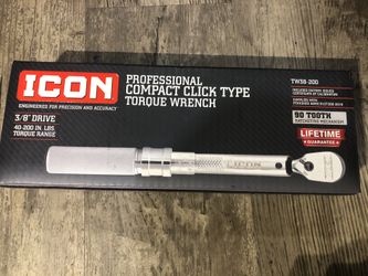 ICON 3/8 In. 40 - 200 In. Lb. Professional Compact Torque Wrench