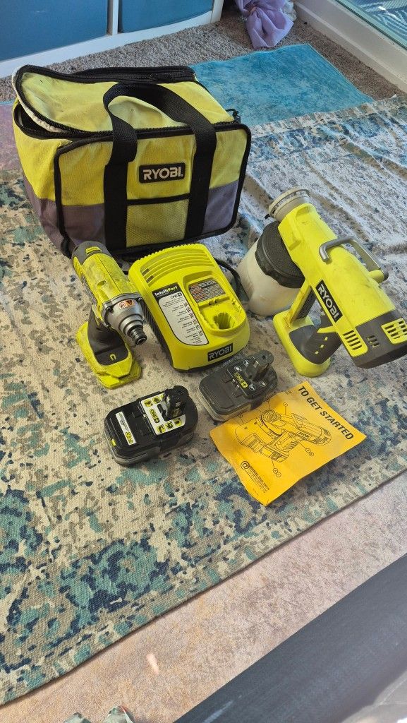 Ryobi Paint Sprayer / Drill With Charger
