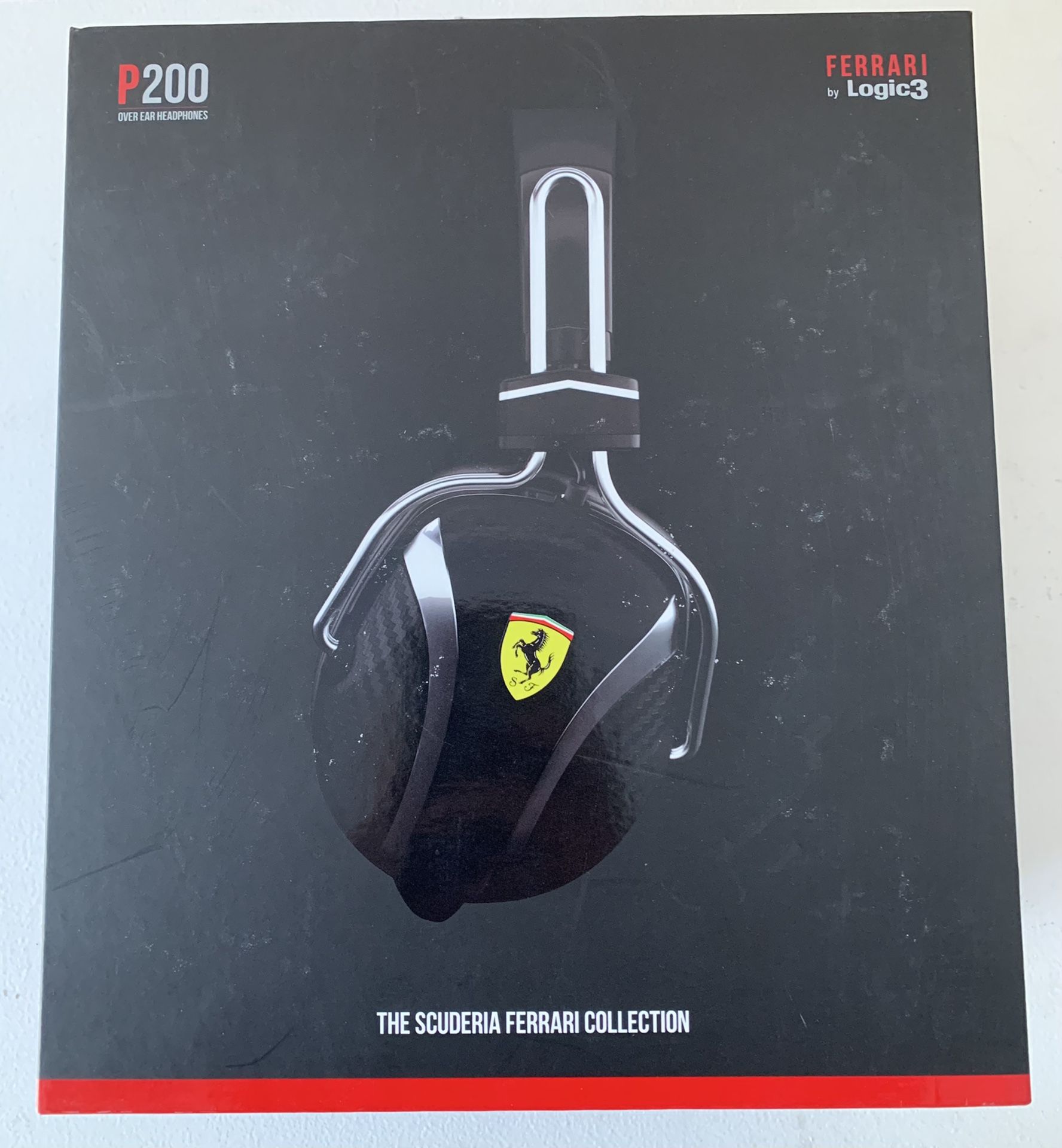 Logic Authentic Ferrari headphones with carbon fiber accents - Main Image