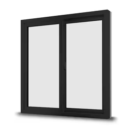 Andersen 200 Series Black Sliding Window – 60" x 60"